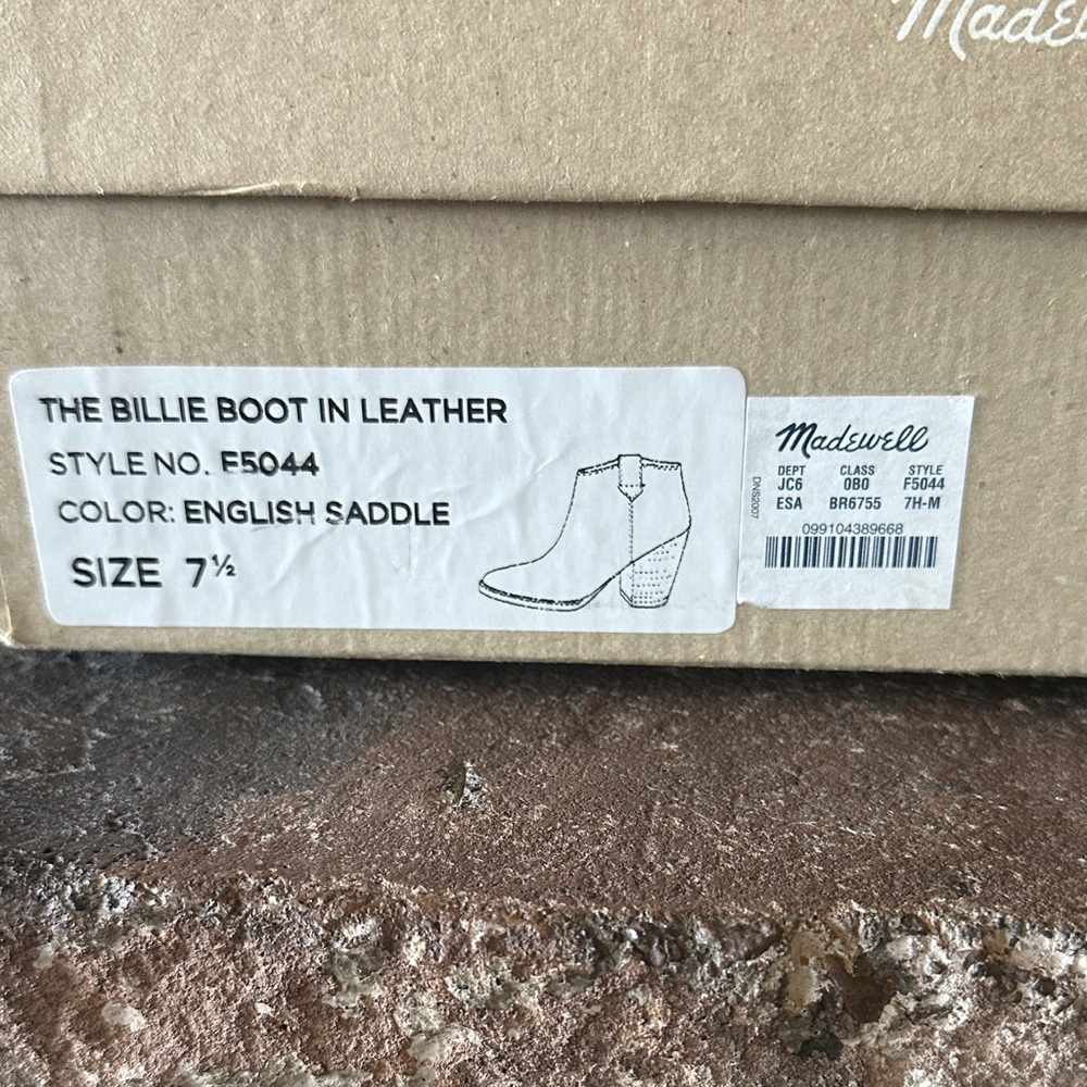 Madewell Women's English Saddle Ankle Boots - Picture 2 of 5
